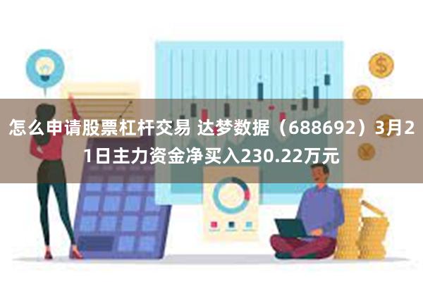 怎么申请股票杠杆交易 达梦数据（688692）3月21日主力资金净买入230.22万元