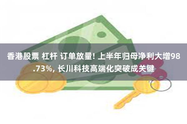 香港股票 杠杆 订单放量! 上半年归母净利大增98.73%, 长川科技高端化突破成关键