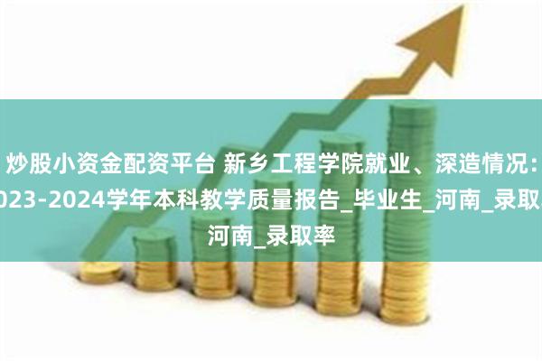 炒股小资金配资平台 新乡工程学院就业、深造情况：2023-2024学年本科教学质量报告_毕业生_河南_录取率
