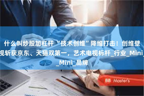 什么叫炒股加杠杆 “技术创维”降维打击！创维壁纸电视斩获京东、天猫双第一，艺术电视标杆_行业_Mini_品牌